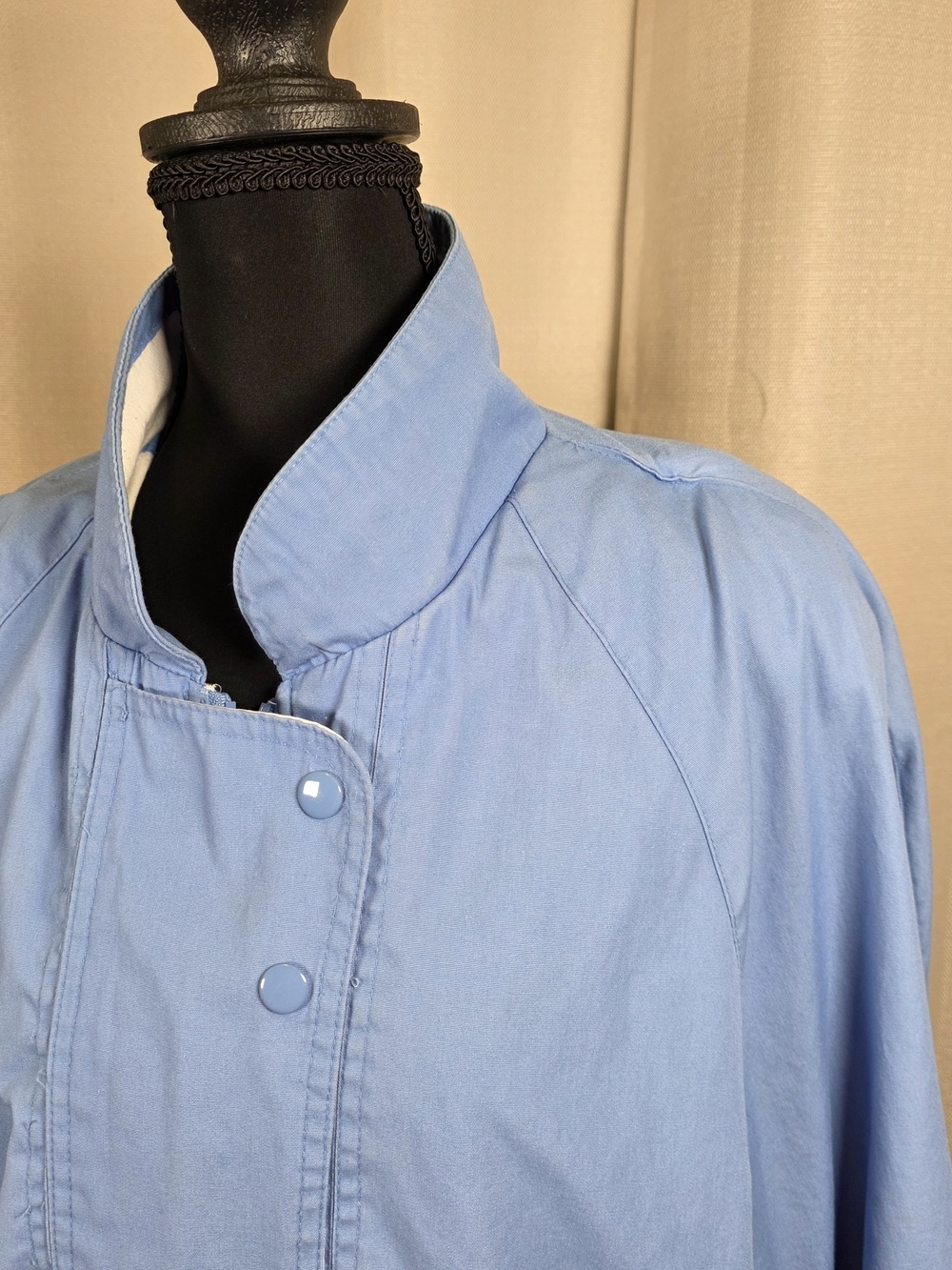 Y2K Blue Oversized Cinch Waist Jacket 1X - Picture 5 of 13